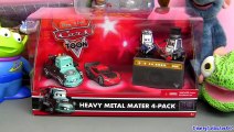 Cars Toon Heavy Metal Mater 4-pack diecast with Eddie and Rocky Mater's tall tales Disney Pixar toys