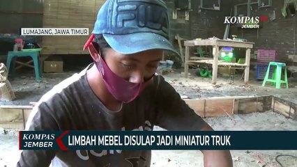 Limbah Mebel Disulap Jadi Miniatur Truk Bernilai Jutaan Rupiah
