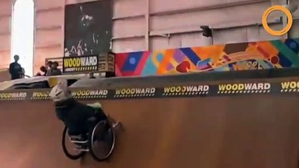 Un snowboardeur paralysé devient champion de skate en fauteuil roulant