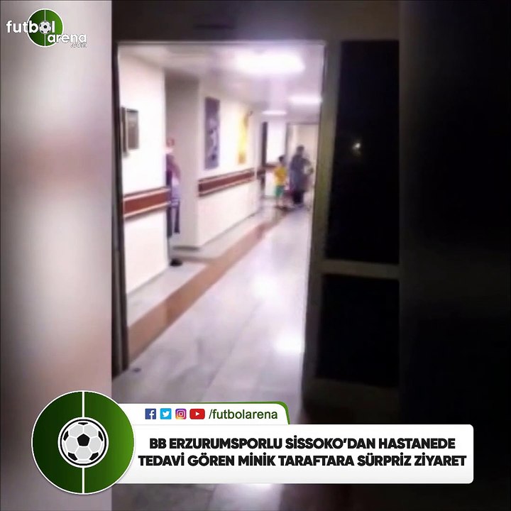 BB Erzurumsporlu Sissoko'dan hastanede tedavi gören minik taraftara sürpriz ziyaret