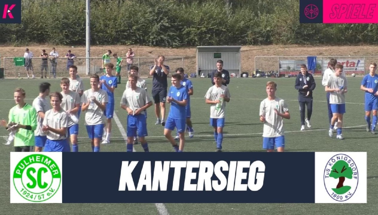 Deutlicher Auswärtserfolg | Pulheimer SC U17 - TuS BW Königsdorf U17(3. Spieltag, B-Junioren Bezirksliga 2)