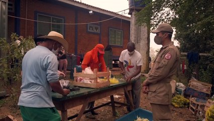 Presos ajudam a combater incêndios no Pantanal