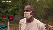 Reclusos ajudam bombeiros no combate aos incêndios no Pantanal