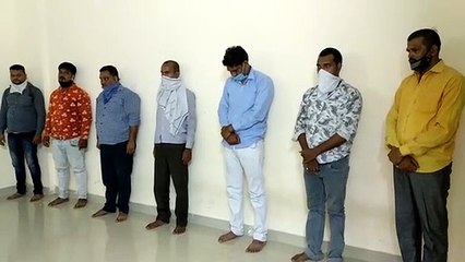 भाजपा नेता के गेस्ट हाउस से जुआ खेलते पकड़े गए 7 जुआरी