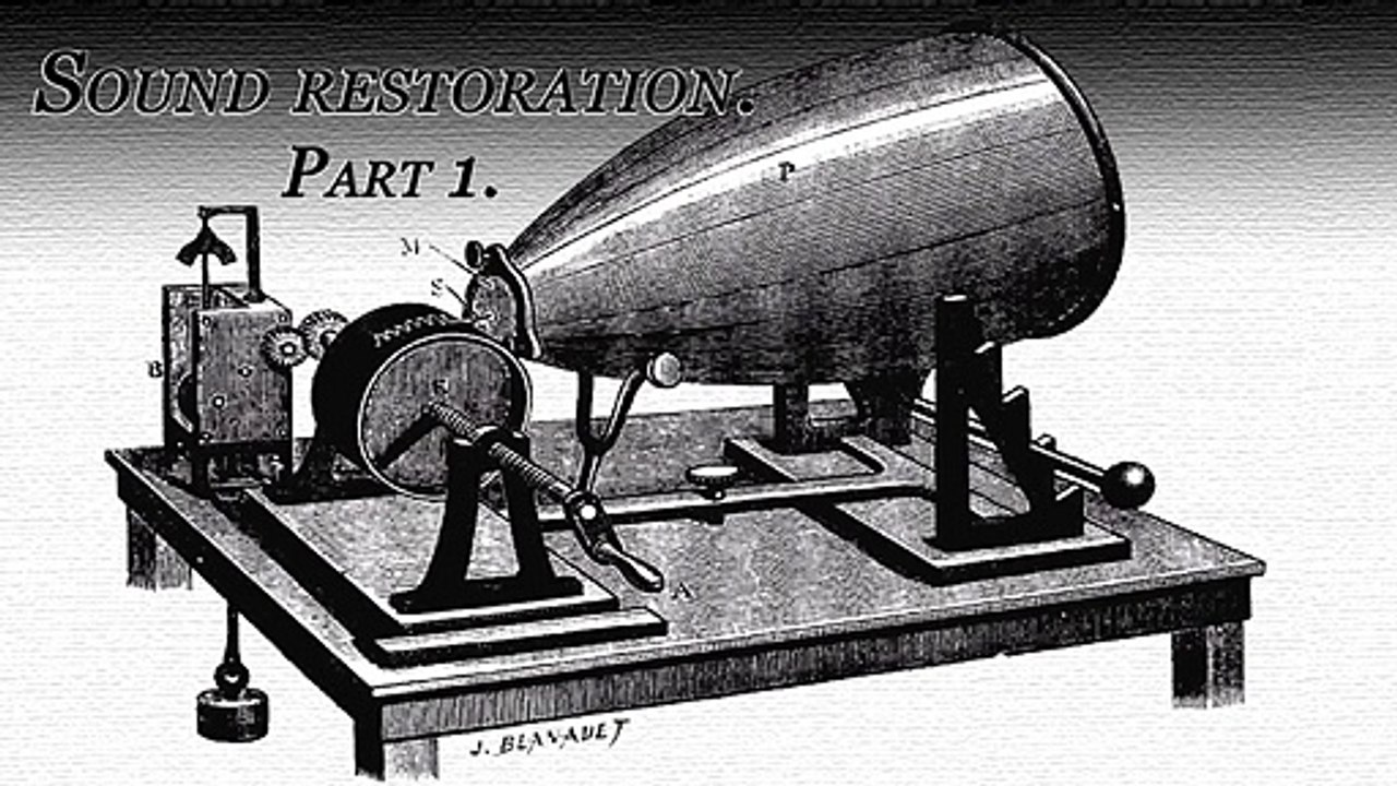 Phonautograph recording after restoration