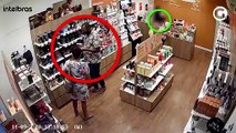 Vídeo mostra mulher furtando perfumes em loja de Vitória
