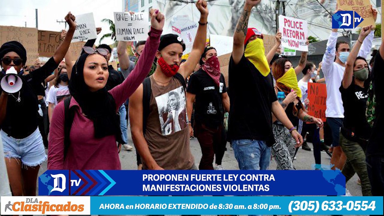 Florida propone fuerte ley contra manifestaciones violentas | El Diario en 90 segundos