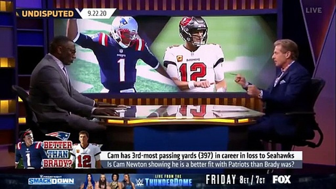 Download Video: UNDISPUTED  Skip Bayless reacts Cam Newton showing he is better fit with Patriots than Brady was