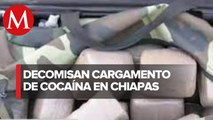 Aduanas decomisa 627 kg de cocaína en Chiapas