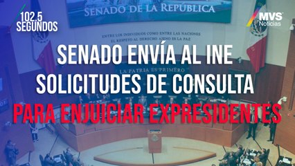 Senado envía al INE solicitudes de consulta para enjuiciar a ex presidentes