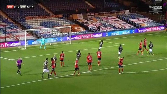 PENALTY GOAL (Juan Mata) Luton 0 - 1 Manchester United