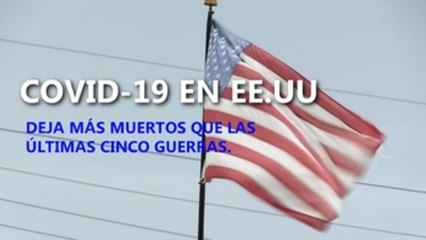 COVID-19 ha matado a más personas en EEUU que las últimas 5 guerras