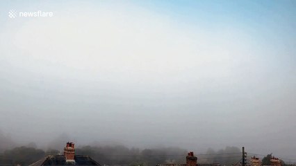 Mesmerising video as fog recedes up a Northumbrian valley