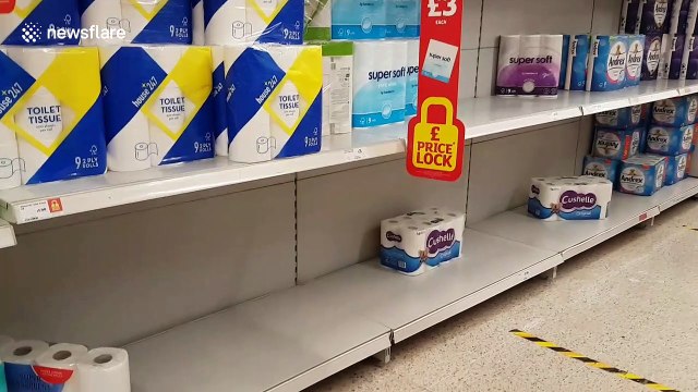 Empty shelves hit UK as shoppers panic buy over fear of second lockdown
