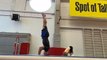 Kid Tries to Imitate Dad While He Performs Gymnastics Tricks