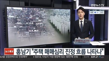 홍남기 "주택 매매심리 진정 흐름 나타나"