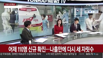 [뉴스포커스] 110명 신규 확진…나흘 만에 다시 세 자릿수