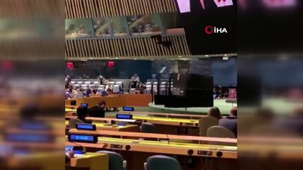- Erdoğan'ın sözleri, BM'de İsrail'in temsilcisine salonu terk ettirdi