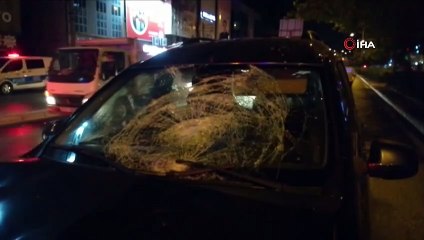 İzmir’de otomobilin çarptığı kişi ağır yaralandı