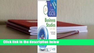 Cambridge IGCSE Business Studies  Review