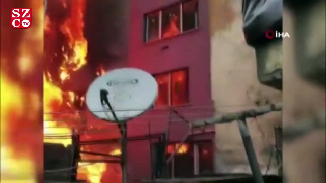 Eyüp Sultan’da bir binanın çatı katında yangın