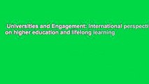 Universities and Engagement: International perspectives on higher education and lifelong learning