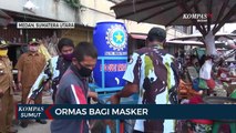 Bagi-bagi Masker Cegah Penyebaran Covid-19 di Pasar Tradisional