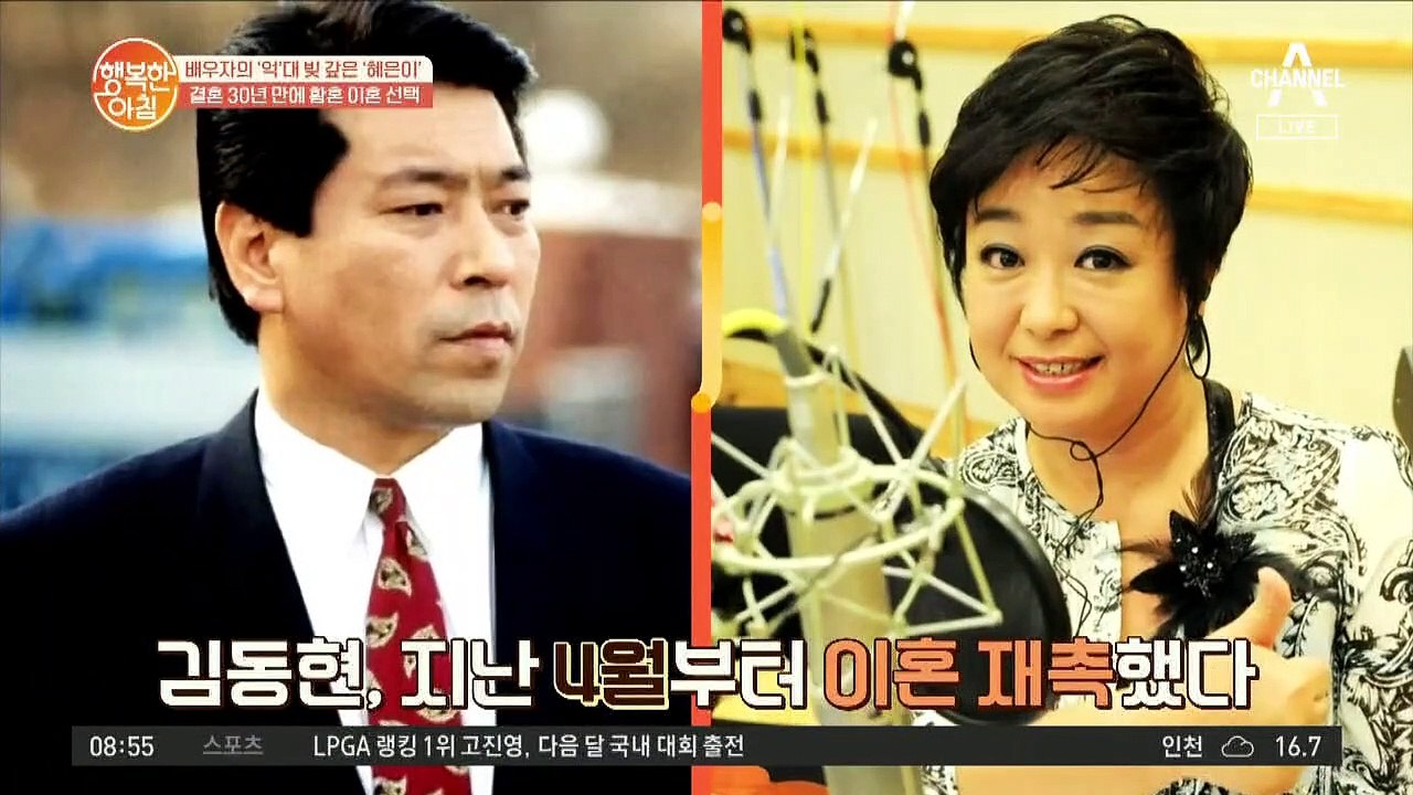 가수 혜은이와 배우 김동현의 황혼 이혼! 김동현이 이혼을 제안한 이유는?