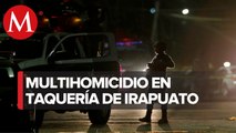 Asesinan a cinco personas, entre ellas una mujer, en taquería de Irapuato