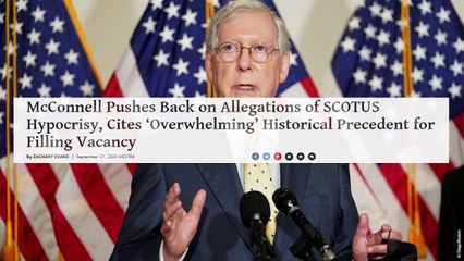 Download Video: McConnell Pushes Back on Allegations of SCOTUS Hypocrisy