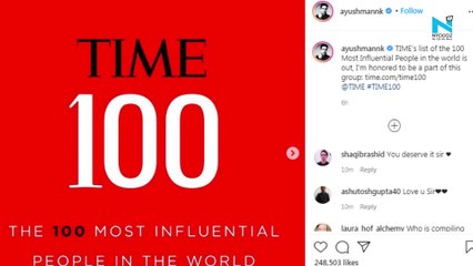 Ayushmann Khurrana only Indian actor on Time’s 100 most influential list