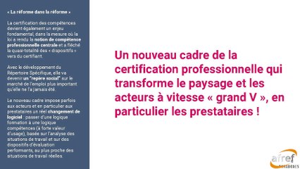 AFREF17 09  La nouvelle organisation de la formation 1.  Introduction