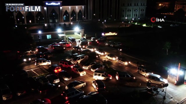 Samsun Emniyet Müdürlüğü, 70 ekip ve 300 personelin katıldığı operasyonun görüntülerini paylaştı