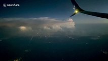 US airline passenger captures epic lightning storm from above