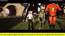Facial Animation & More In Unreal Engine 4 Rigged DAZ Characters Included with Course