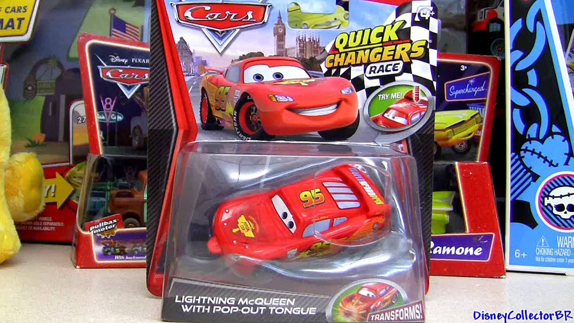 Pop-Out Tongue Quick Changers Lightning Mcqueen Cars 2 changer - video  Dailymotion