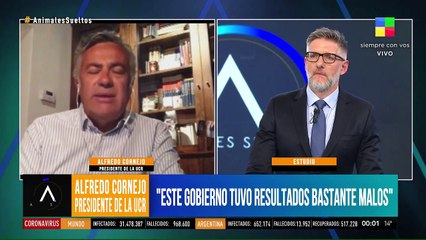 Alfredo Cornejo: "No tenemos un buen gobierno"