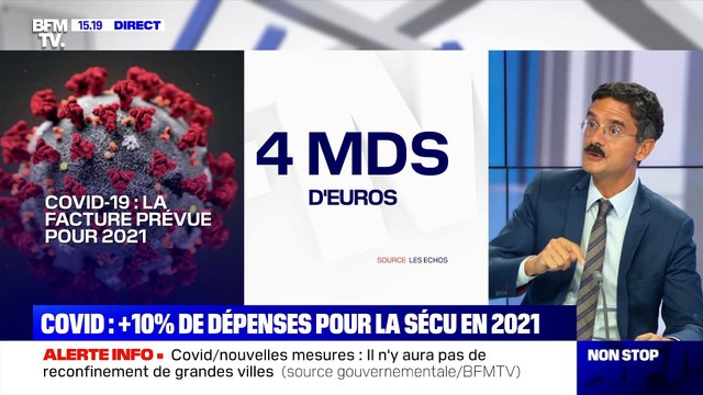 Covid : +10% de dépenses pour la Sécu en 2021 - 23/09