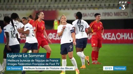 Football : Eugénie Le Sommer devient la meilleure buteuse de l’histoire des Bleues