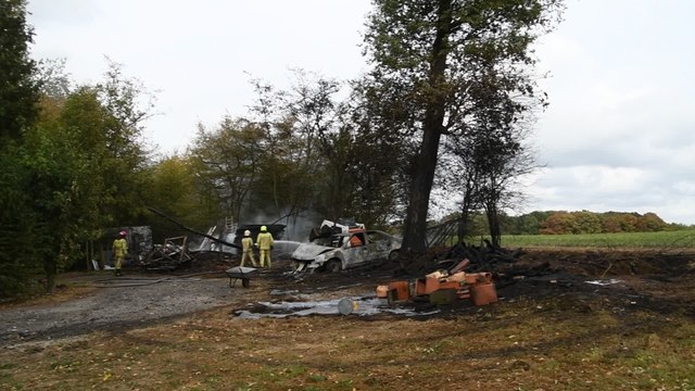 Walcourt: incendie au Bois du Cachelon à Yves-Gomezée (23.09.20)