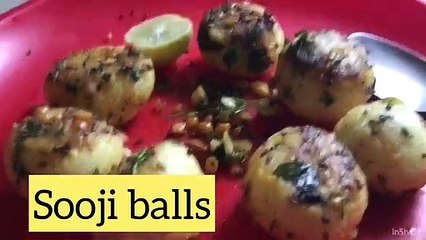 Sooji balls|sooji nasta|sooji breakfast