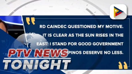 Spox. Roque: "I stand for good government and the Filipinos deserve no less."