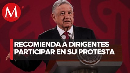 Manifestantes de Frena son bienvenidos en el Zócalo: AMLO