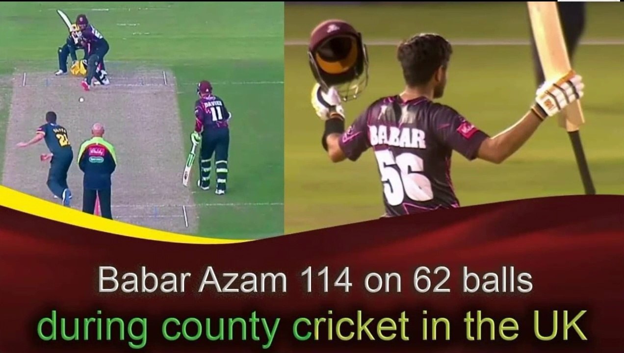 Babar Azam latest 100 during County cricket in the UK /Babar best 100.