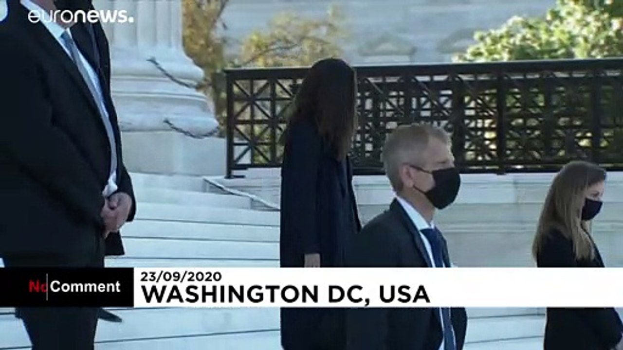 Ginsburgs Sarg kommt am Obersten Gerichtshof an