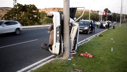 Köpeğe çarpmamak için manevra yaptı kazaya neden oldu
