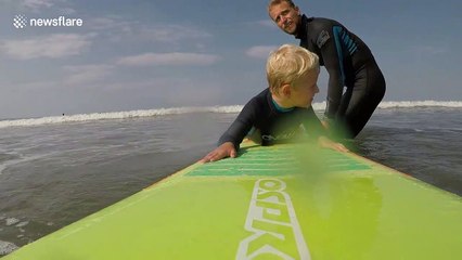 Meet Nate, the four-year-old rising surf star from Devon, UK