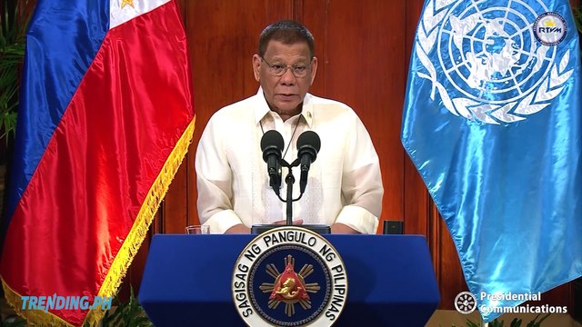 President Duterte's Speech at 75th Session of the United Nations General Assembly