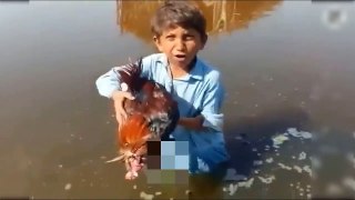 Little Brave Boy exposing Bilawal Bhutto regarding dirty water in Sindh {Ahmed Mir}