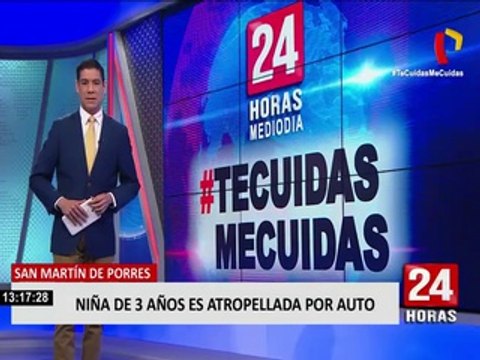 San Martín de Porres: niña de tres años es atropellada por auto